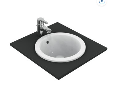 [E505101] E505101 - IDEAL STANDARD CONNECT INBOUWWASTAFEL ROND 38 CM ZONDER KR.GAT