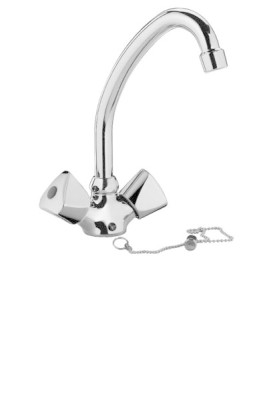 [ET 076 CR] ET 076 CR - PAFFONI ETOILE LAVABOMENGKRAAN MET BEWEEGBARE BEK + KETTINGHOUDER CHR.SPRONG 15 CM 