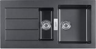 [2SD651ZW1] 2SD651ZW1 - FRANKE SIRIUS SPOELTAFEL 1000 X 500 ZWART OMKEERBAAR