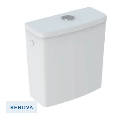 [22778000] 22778000 - GEBERIT RENOVA RESERVOIR DESIGN DUB SPOEL AANSL BOVEN L/R 69cm/vloer