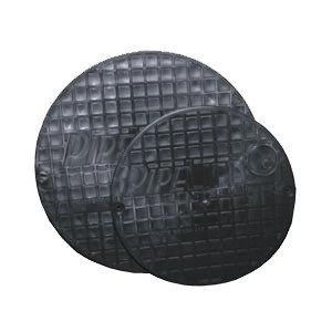 [9250 8847] 8843 - Putdeksel pp zwart 250mm geurdicht 340x340 2000kg Zwart