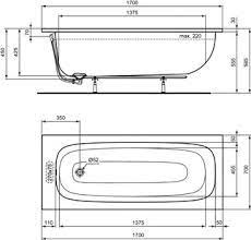 [T475901] T475901 - IDEAL STANDARD BAD I LIFE 170 X 70 CM WIT