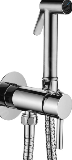 [ZDUP110 CR] ZDUP110 CR - PAFFONI BIDET SPROEIER MENGKRAAN EN HOUDER DOUCHE CHR. 2 X 1/2 WARM EN KOUD