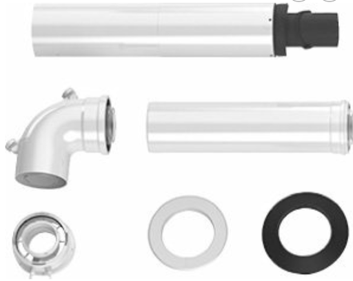 [7738112505] BUDERUS  BASISPAKKET WH/WS DN 60/100 