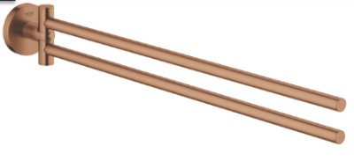  40371DL1 - GROHE ESSENTIALS 2 DELIG BEWEEGBARE HANDDOEKDRAGER BRUSHED WARM SUNSET