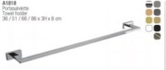 [ A1818D NE] A1818DNE - INDA LEA HANDDOEKHOUDER 86-80 CM UITV.ZWART