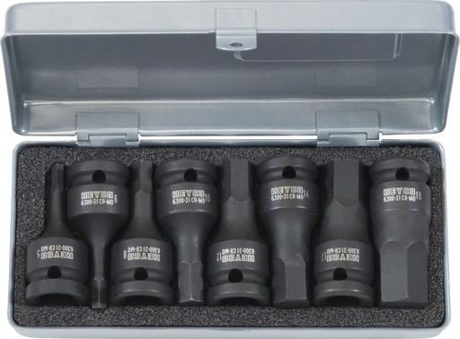 [HEYC Z-M] Z-M-HEYCO 06300550036 - HEYCO INBUS DOPSLEUTEL SET 8 DELIG  5-6-8-10-12-14-17-19