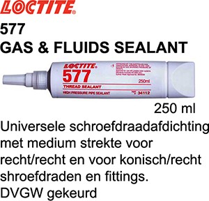 [2068187] LOCTITE 577 GAS + WATER 250 ML