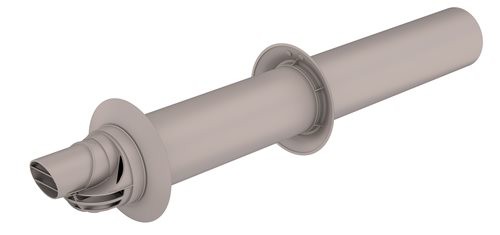 [229101] 229101 - ROLUX MUURDOORVOER 60/100 PP/ALU wit (0229101) new 2017