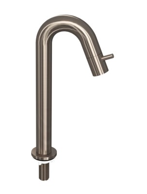 [9902485] 9902485 - INK COMBISET BRUSHED NICKEL LAVE MAIN KRAAN + SYPHON + PLUG OPEN