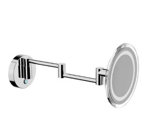 [AV258B CR] AV258BCR - INDA VERGROTENDE SPIEGEL 3X MET VERLICHTING DUBBELE ARM DIMBARE HELDERE KLEUR 3000K 5500K