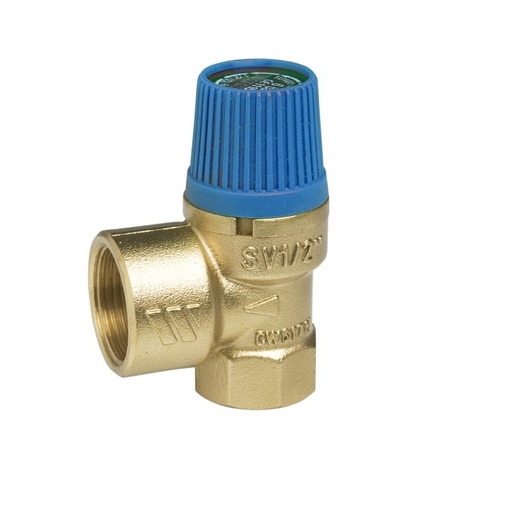 [11428] WATTS VEILIGHEIDSKLEP 1/2F 8B. BOILER SVW blauw