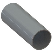 [108961] U409R - MOFFEN PVC BUIS - DONKER GRIJS RAL 7037 25 MM