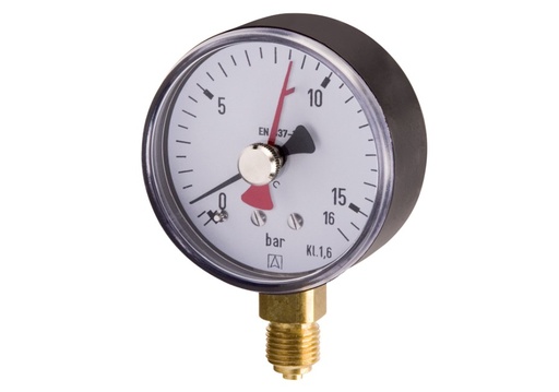 [30120] EURO MANOMETER 0-40BAR 1/4 RAD