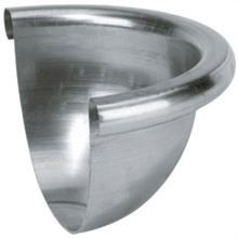 [131732] .FR33B - EINDSTUK ZINK 1/2 ROND 333 BOLVORMIG