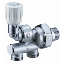 [R304T 18] R304TX014 - GIACOMINI KRAAN EEN/TWEEPIJPS 1PUNT 3/4 18AA 50MM ROOD