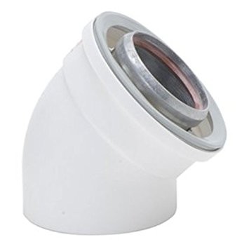 [224050] 224050 - ROLUX COUDE 80/125 45° HR+ ALU-PVC WIT