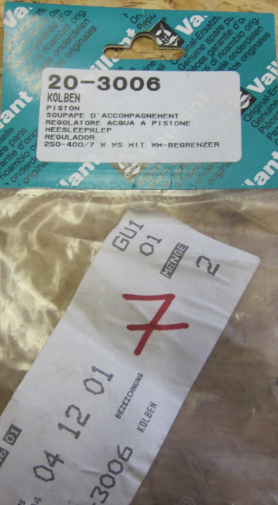 [20 3006] 20 3006 - VAILLANT O MEESLEEPKLEP