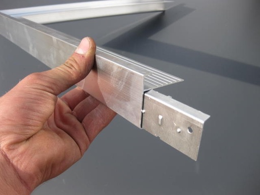 [00 65 06 000] DRVB060DRBRUT - DAKRANDPROFIEL VERBINDINGSPLAATJE ALUMINIUM