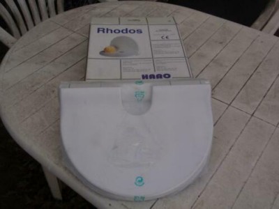 [40A101] RHODOS DOUCHE KLAP ZITJE THERMOPLAST WIT