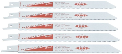 [331 89085] 33189085 - RUKO RECIPROZAAGBLAD HSS BIMETAAL 150MM
