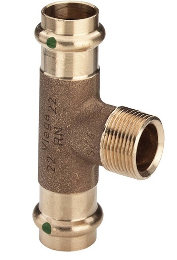 [P4132 22 3/4 22] PERS T-STUK BRONS 22 3/4M 22