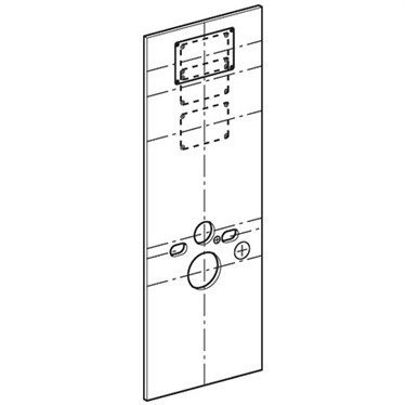 [111.855.00.1] 111.855.00.1 - GEBERIT GIPSPLAAT VOOR DUOFIX 