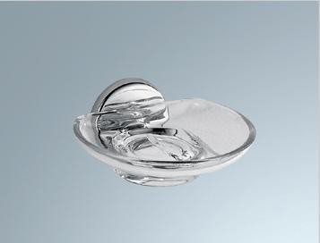 [INDA A23110 CR 03] A23110CR03 - INDA COLORELLA ZEEPHOUDER CHROOM + GLAZEN SCHAAL