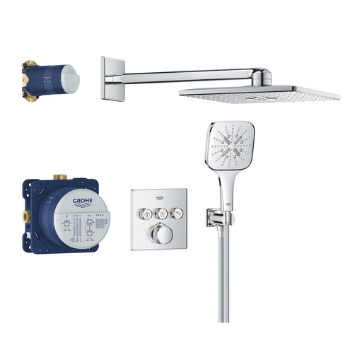  34864000 - GROHETHERM SMARTCONTROL PERFECT SCHOWER SET MET RAINSCHOWER SMARTACTIVE 310 CUBE MET HANDDOUCHE 130