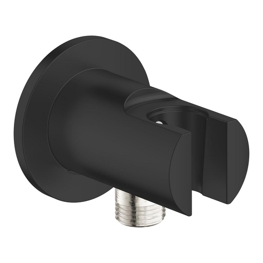 [286282431] 286282431 - GROHE DOUCHEHOUDER + AANSLUITBOCHT UITV.PHANTOM BLACK