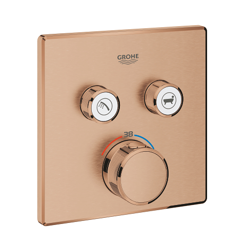[29124DL0] 29124DL0 - GROHE  SMARTCONTROL INBOUW MET 2 UITGANGEN BRUSHED WARM SUNSET
