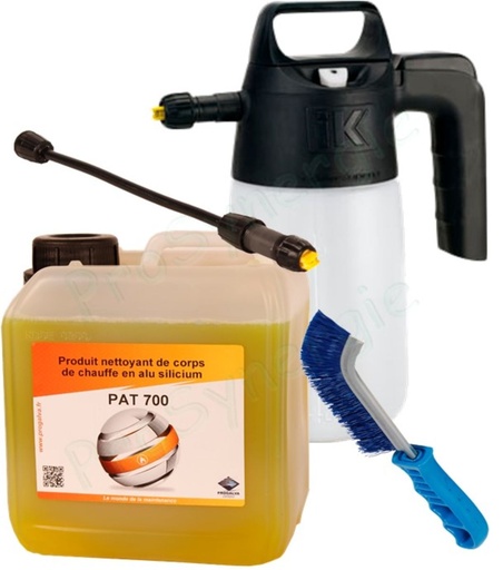 [PRO3025] 3025 - REINIGINGSSET VOOR INOX+ALUMINIUM SILLICIUM WISSELAAR PISTOOL+PRODUCT