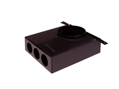 [100064487600 +100064520600] 100064487600 - Subcollector 3x50mm naar 125mm met kunststof inlegstuk Ventiline 100064487600 - VCSC5008E 