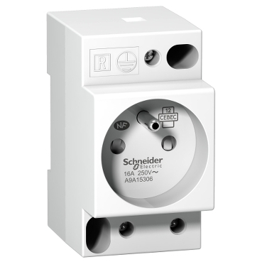 [A9A15306] A9A15306 - SCHNEIDER STOPCONTACT VOOR DIN RAIL MONTAGE