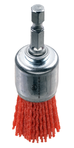[BAC882] 882 - ROTERENDE BORSTEL VOOR REINIGING PAKKING IN WISSELAAR MET HEX AANSLUITING
