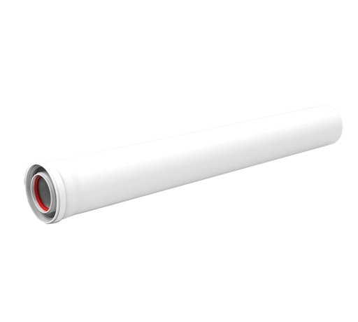 [14073] G610-500MHP15 - RLX CONCENTRISCHE BUIS 0,5M  60/100 WIT PP/ALU