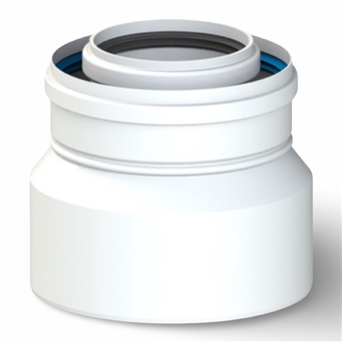 [14106] CFVK0806 - RLX CONCENTRISCHE VERKLEINER 80/125 NAAR 60/100 PP/ALU