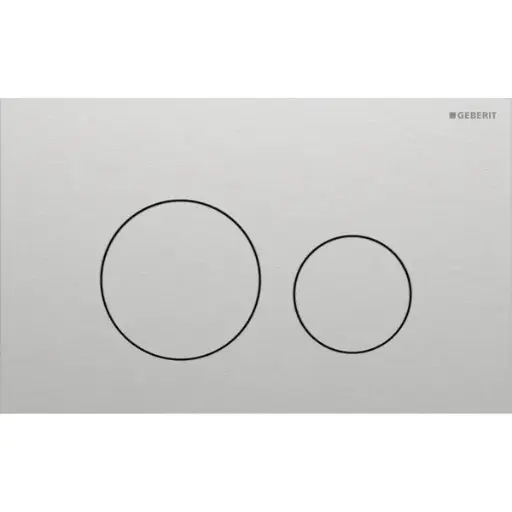 [115.628.FW.1] 115.628.FW.1 - GEBERIT DUWPLAAT SIGMA 40  ROND GEBORSTELD RVS 