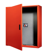 [5014] 5014 - DIMEX HASPELKAST ENKELE DEUR ROOD (VERWARMD & GEISOLEERD)