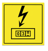[5114] 5114 - DIMEX PICTOGRAM ELECTRICITEIT 