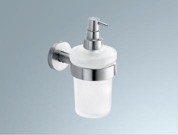 [INDA A1412A NS 21] A1412ANS21 - INDA INOX ZEEPDISPENSER WAND + FLACON IN GESATINEERD GLAS
