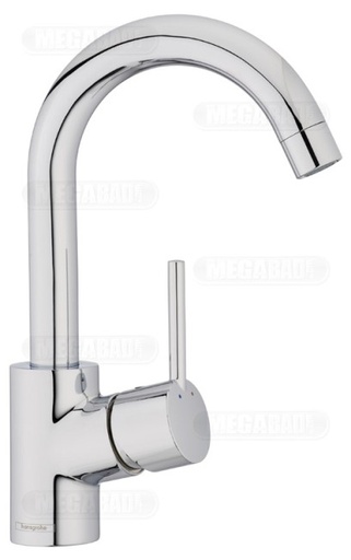 [32070000] 32070000 - HANS GROHE TALIS S LAVABO  EENGREEPSMENGKRAAN HOGE UITLOOP CHR.