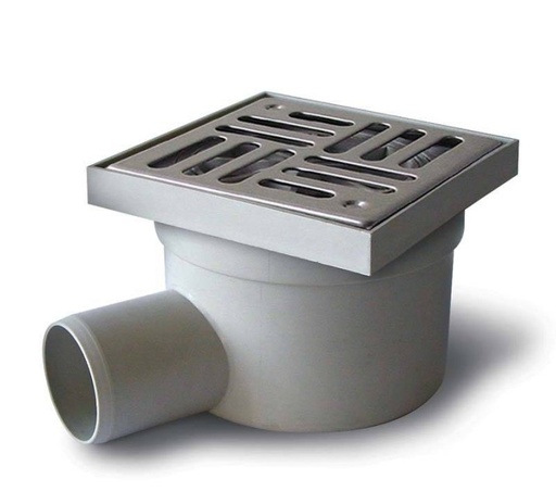 [E2242AI] E2242AI - NICOLL KLOKPUT INOX DRAAIBAAR 150/150 40MM