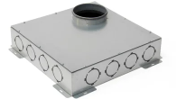[10001206] 010.001.206 - BEG PROFI AIR VERDEELKAST RONDE VENTILATIEBUIS - PLAT MODEL - 6 X 90 - 1 X DN 180 IS NU ART 010001208!!!