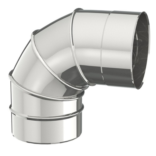 [023672] 1-09-1200-139 - COUDE INOX ENKELWANDIG DRAAIBAAR 139MM