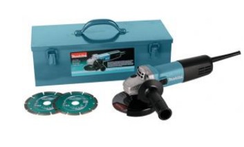 [MAKITA 9558HNRGK3] 9558HNRGK3 - MAKITA HAAKSE SLIJPER 125MM +KOFFER+2DIAMANTS